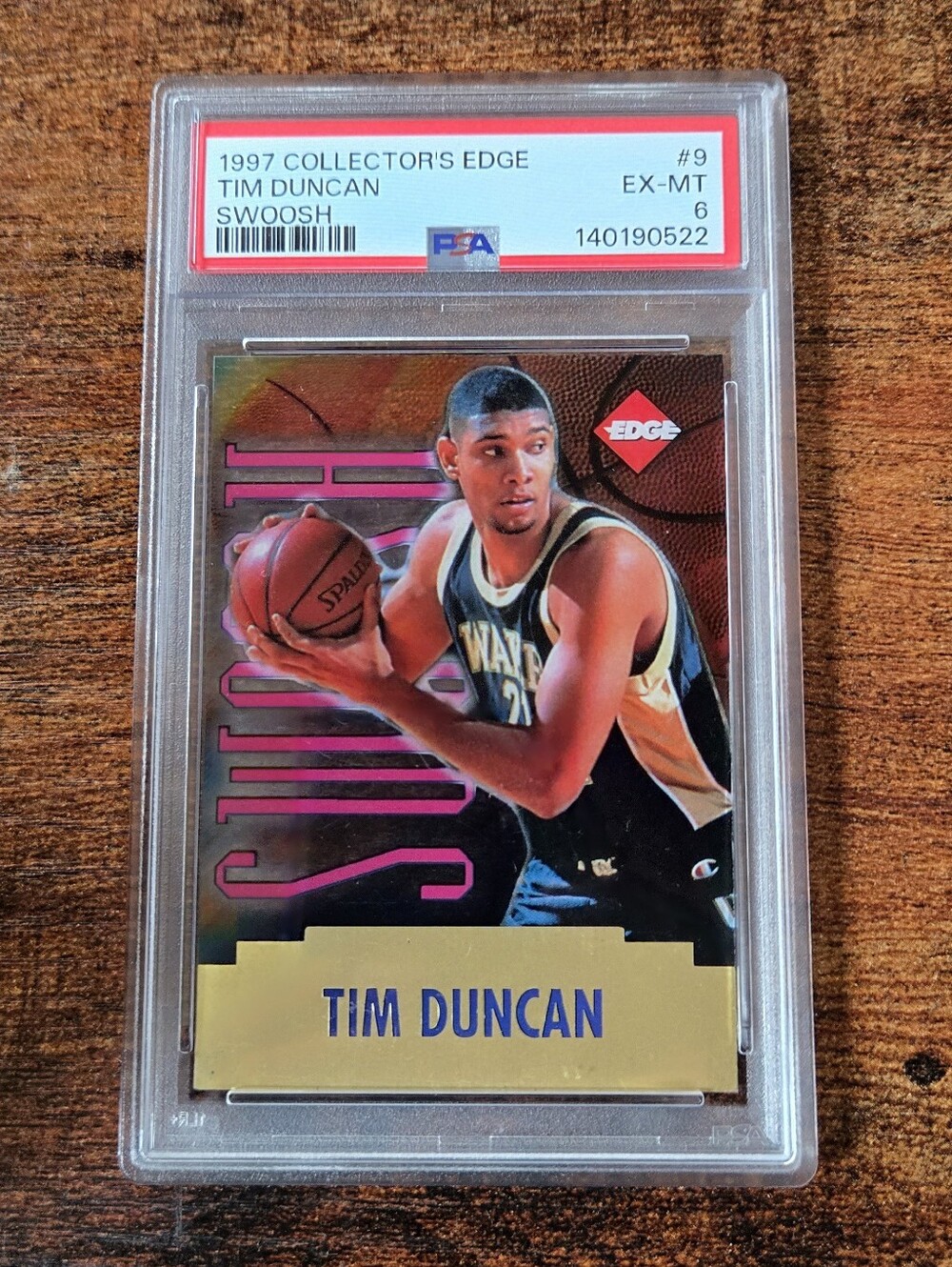 1997 Collector's Edge Tim Duncan Swoosh